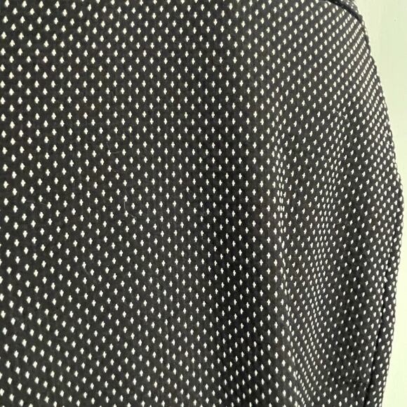 Lane Bryant NEW Black Dotted Pants Size 14 Elastic Waist Cropped Office Career - Picture 5 of 5